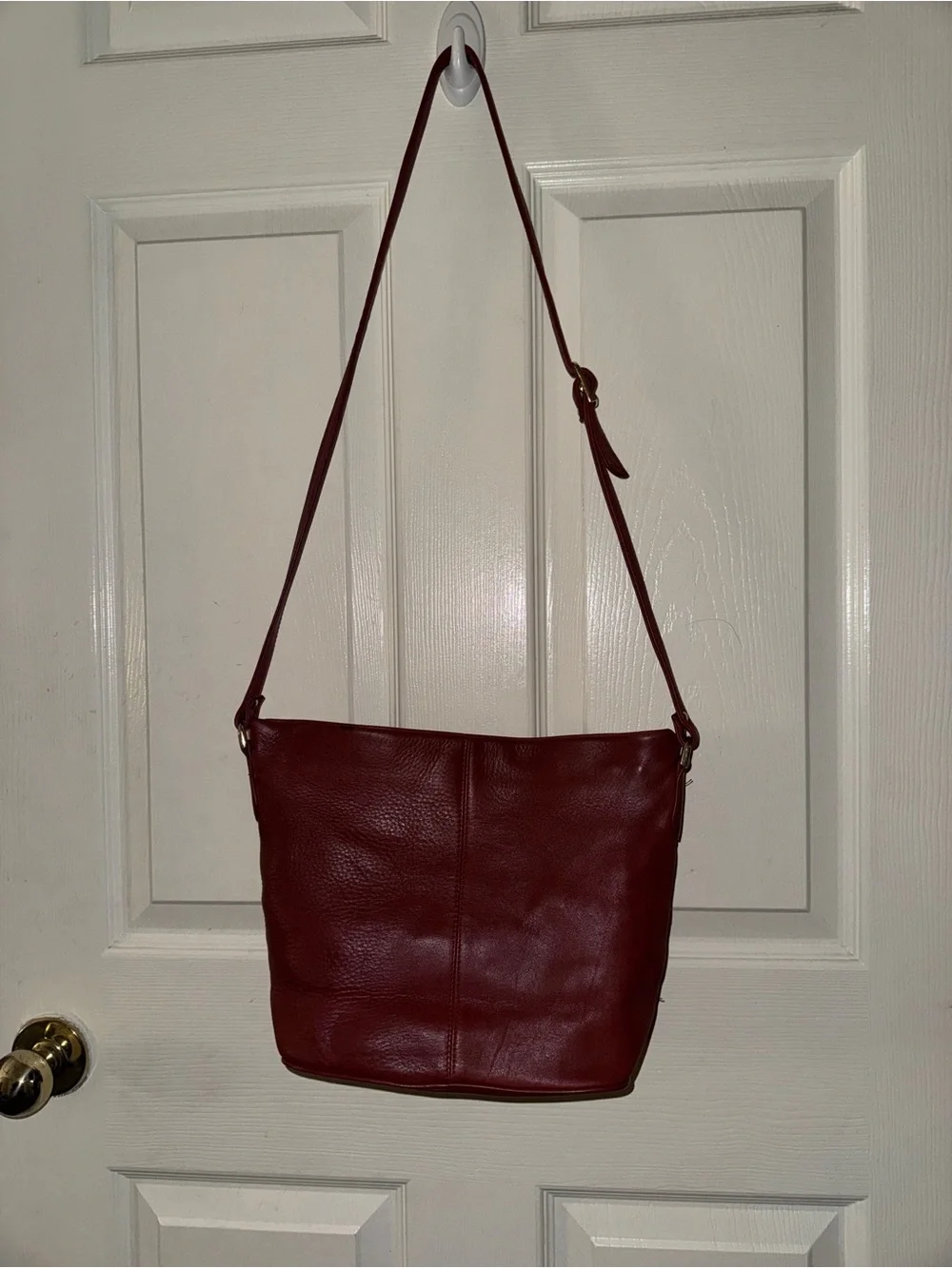 Vintage Etienne Aigner Brown Leather Crossbody Bag made in Korea